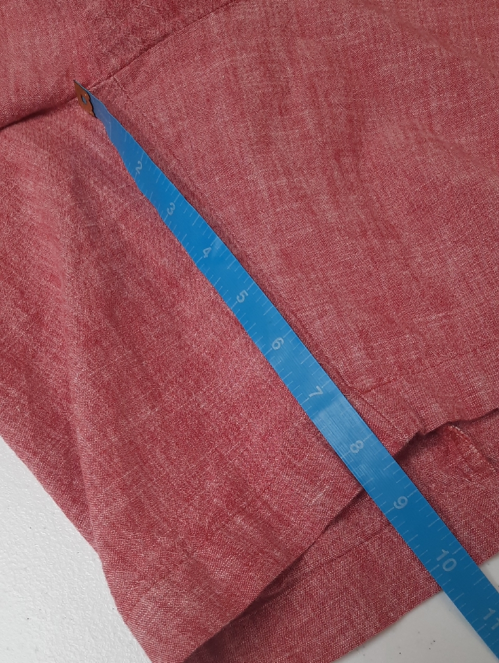 Banana Republic Men's XL Deck Shorts Red Cotton Elastic Waist Pockets Summer - Picture 10 of 10